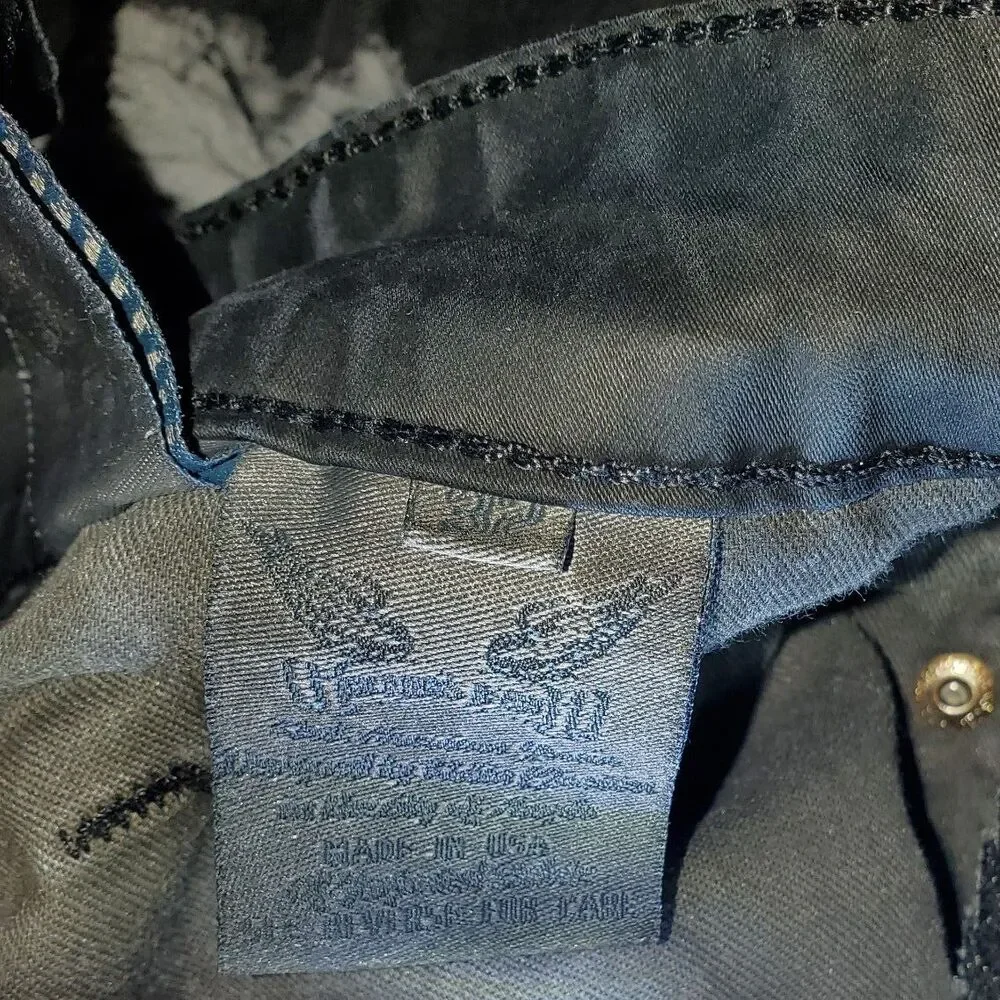 Rare Robin's Jean Born to be Wild Jeans Sz 32 Distressed Embroidery Grunge Rock